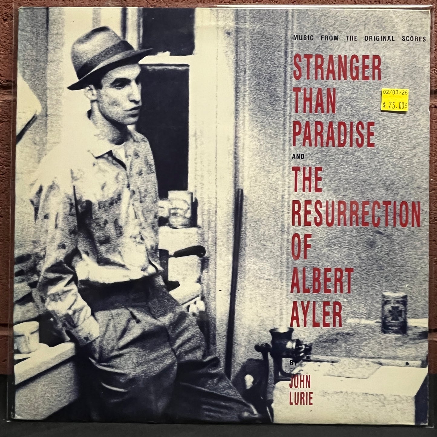 Used Vinyl: John Lurie "Stranger Than Paradise And The Resurrection Of Albert Ayler (Music From The Original Scores)" LP (1985 US pressing)