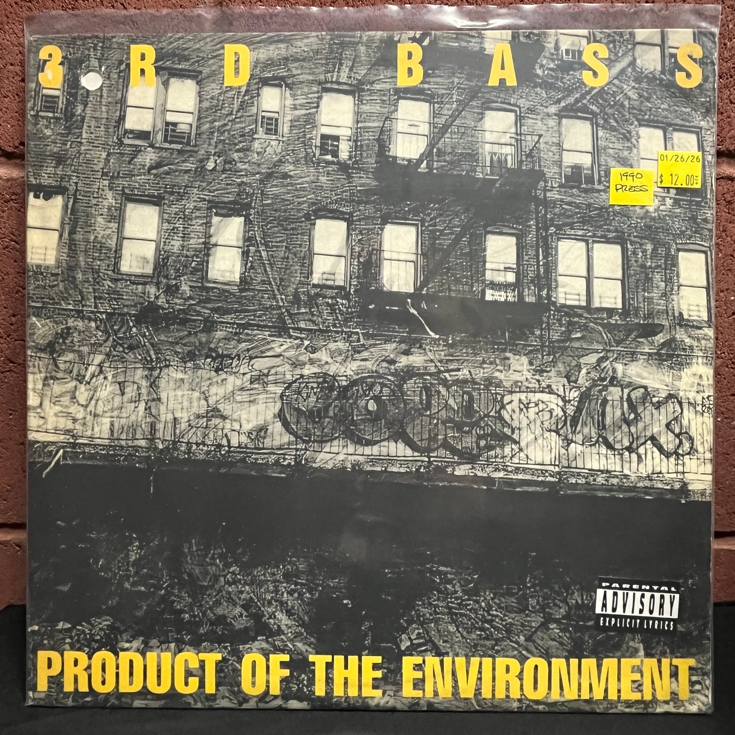 Used Vinyl: 3rd Bass "Product Of The Environment" 12" (1990 Press)