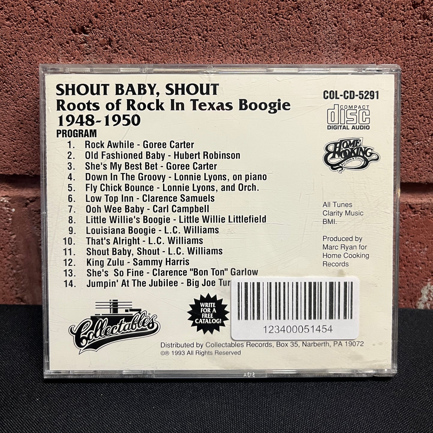 Used CD: V/A - "Shout Baby Shout: Rots Of Rock In Texas Boogie" CD