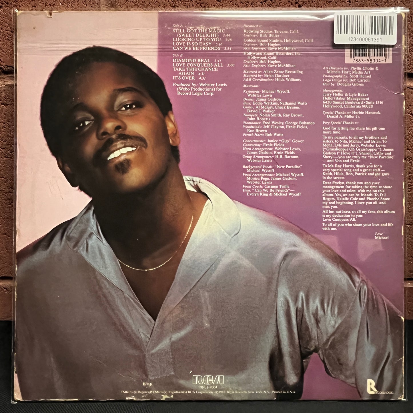 Used Vinyl: Michael Wycoff "Love Conquers All" LP (1982 Press)