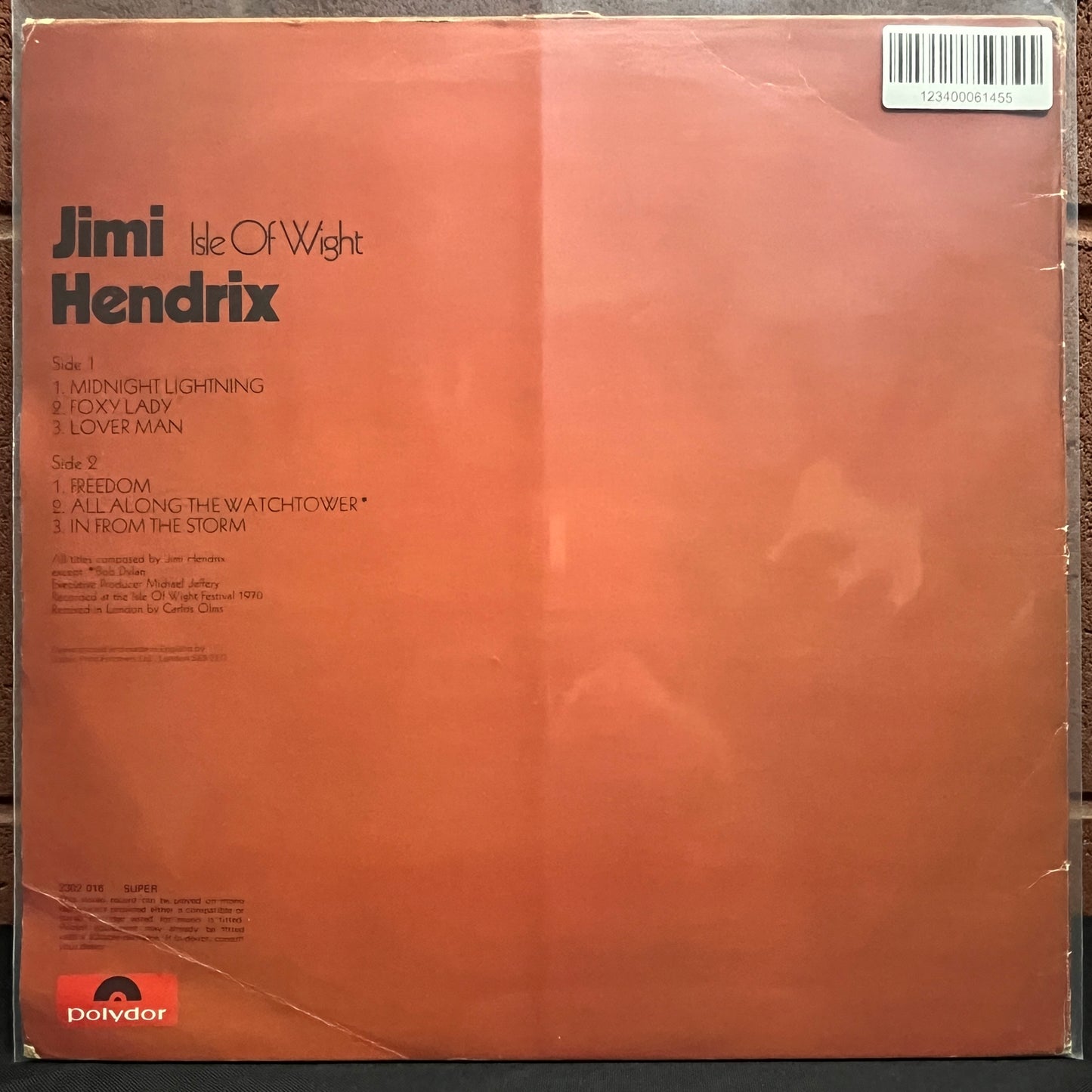 Used Vinyl: Jimi Hendrix "Isle Of Wight" LP (1971 UK Press)