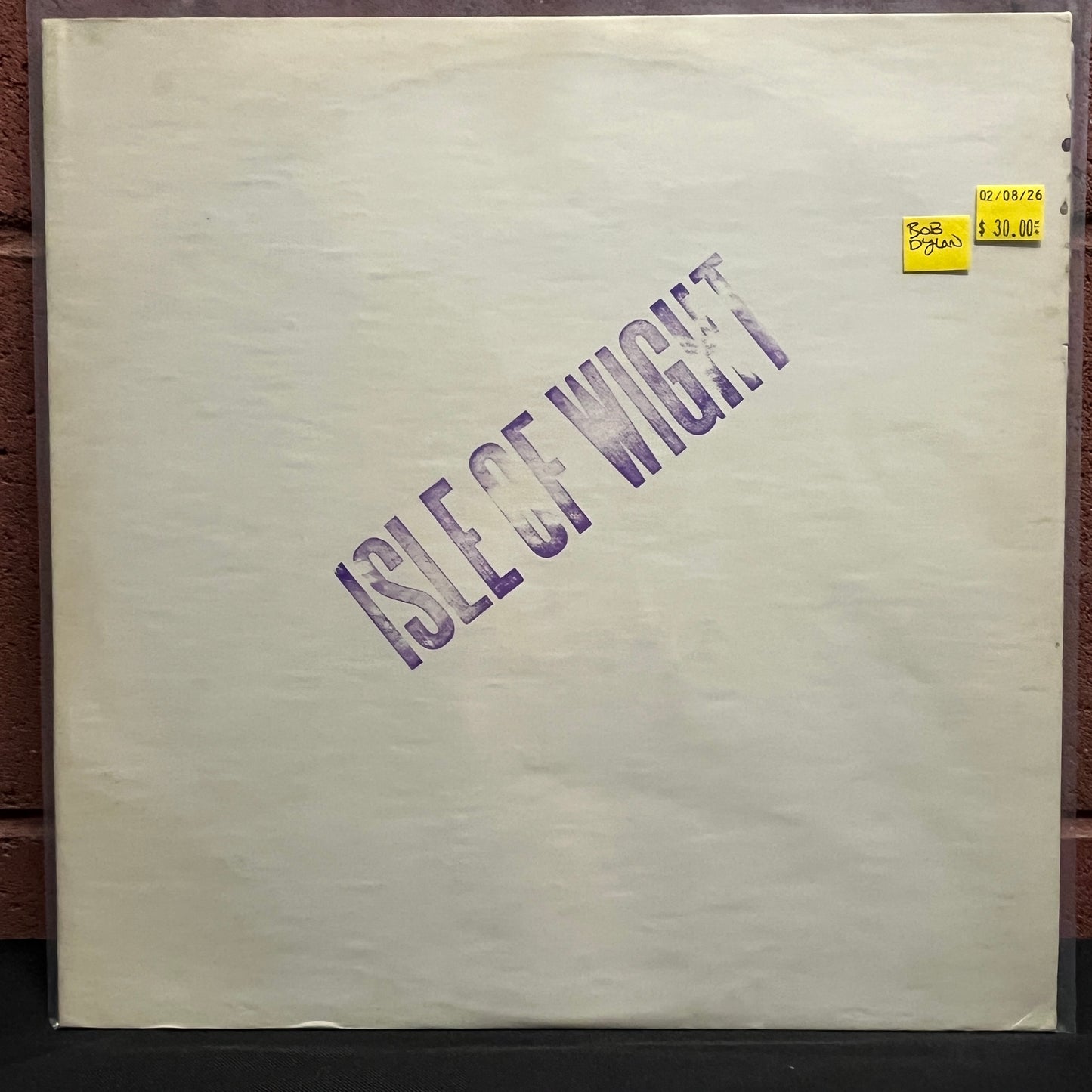 Used Vinyl: Bob Dylan "Isle Of Wight" LP (Unofficial Press)