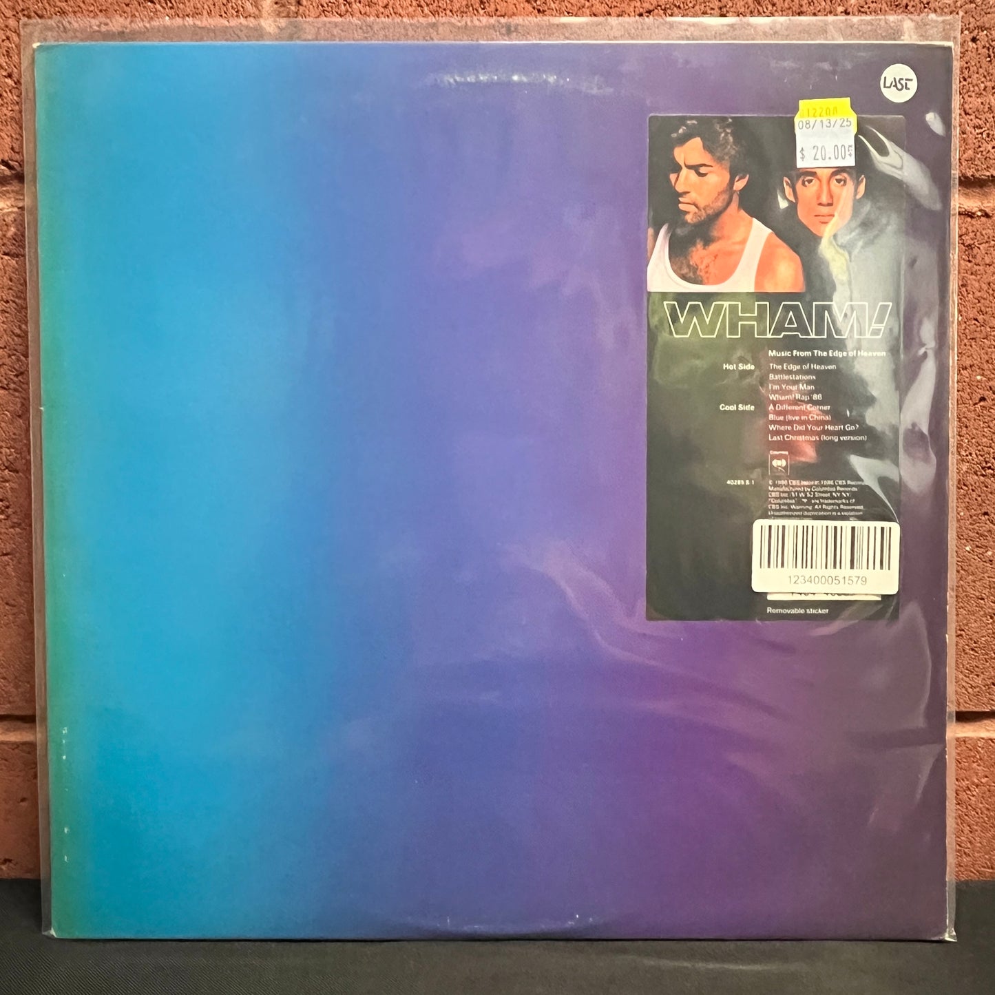 Used Vinyl: Wham! "Music From The Edge Of Heaven" LP