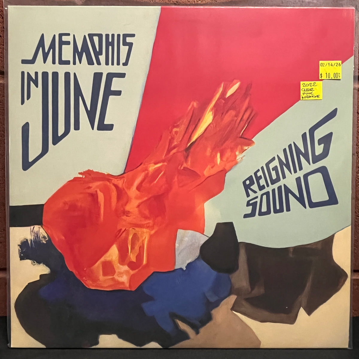 Used Vinyl: Reigning Sound "Memphis In June" LP (2022 Press - Clear Pink w/Orange Swirl Vinyl)