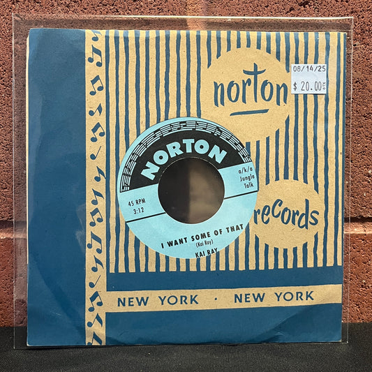 Used Vinyl: Kai Ray "I Want Some Of That / Trashman's Blues" 7" (2004 pressing)
