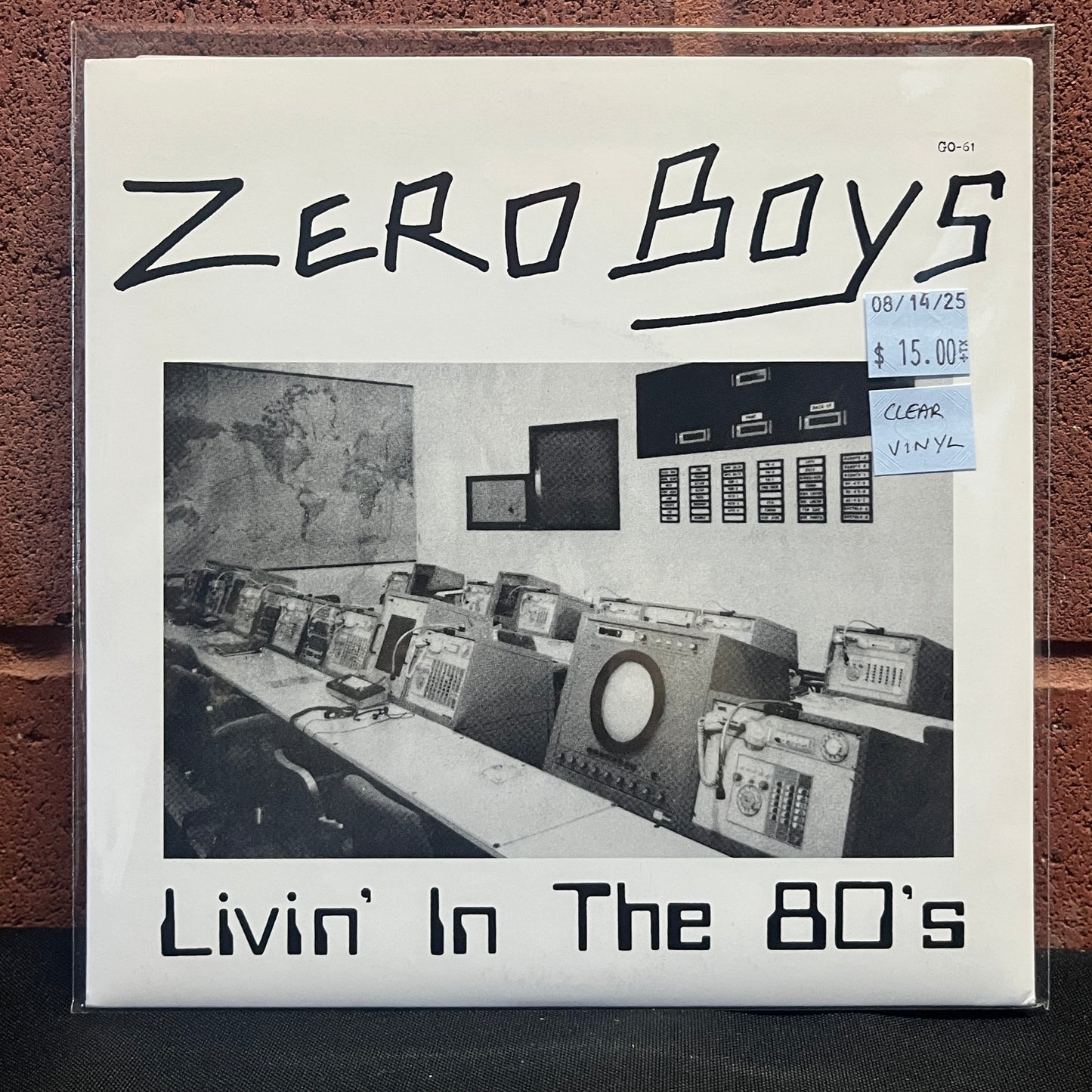 Used Vinyl: Zero Boys "Livin' In The 80's" 7" (Clear vinyl)