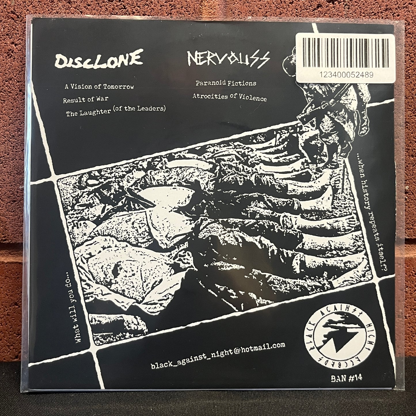 Used Vinyl: Nervous SS / Disclone "Total D-Takt Rapunk Attack" 7"