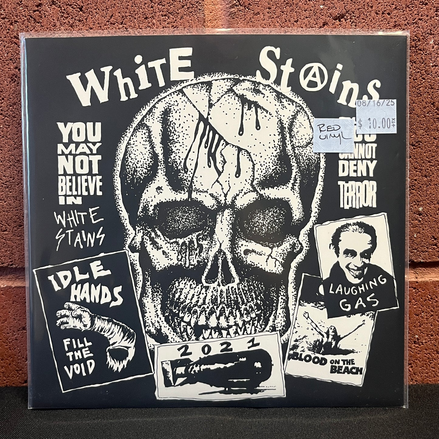 Used Vinyl: White Stains "Blood On The Beach" 7" (Red Vinyl)