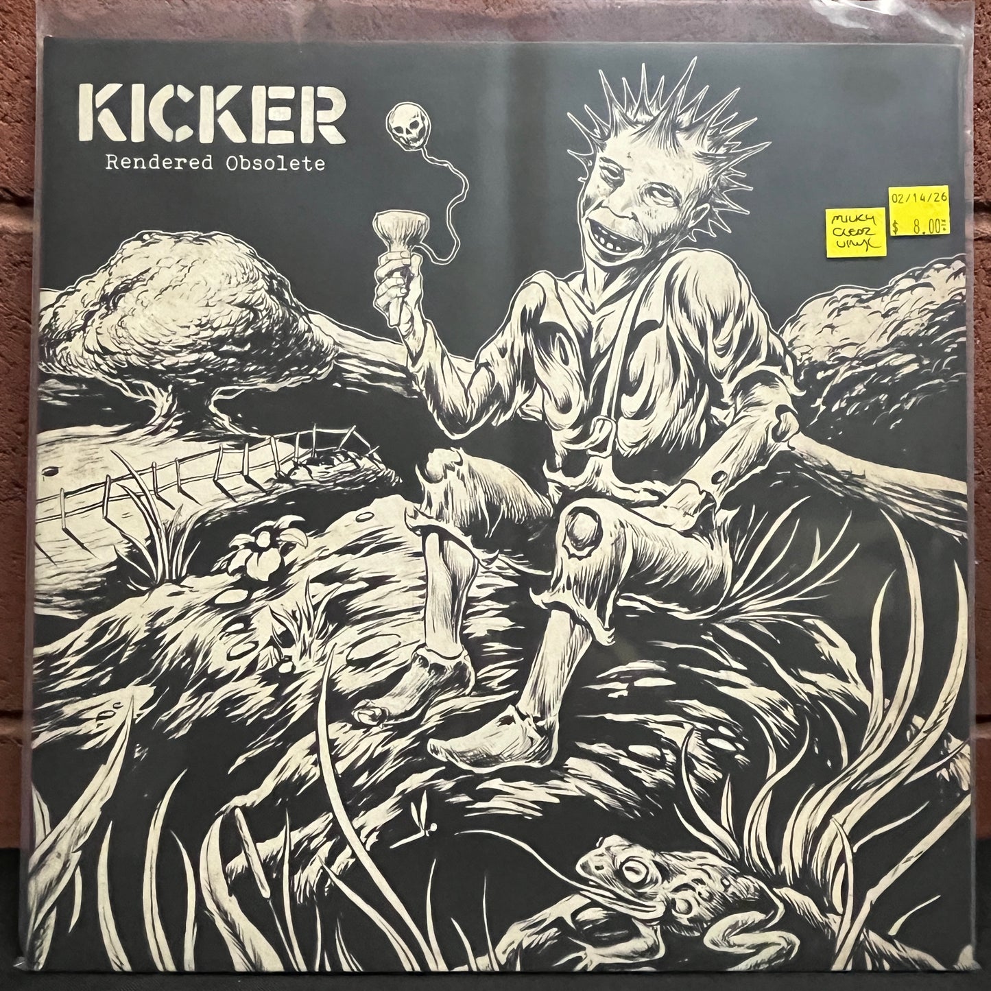 Used Vinyl: Kicker "Rendered Obsolete" LP (2016 Press - Milky Clear Vinyl)