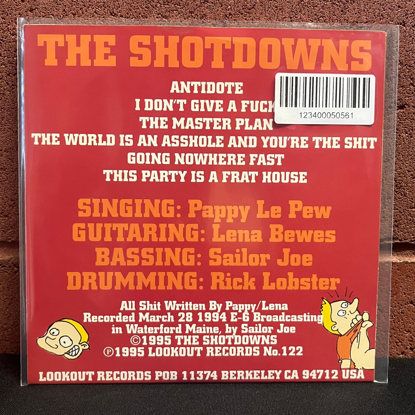Used Vinyl: Shotdowns "This Party is a Frat House" 7"