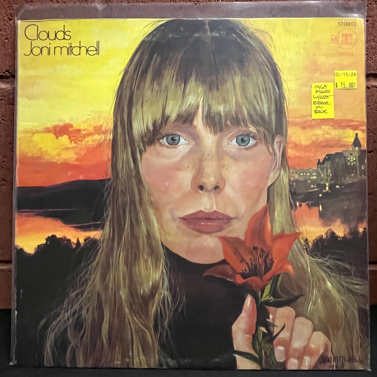 Used Vinyl: Joni Mitchell "Clouds" LP (1969 Press - Art Error Sleeve)