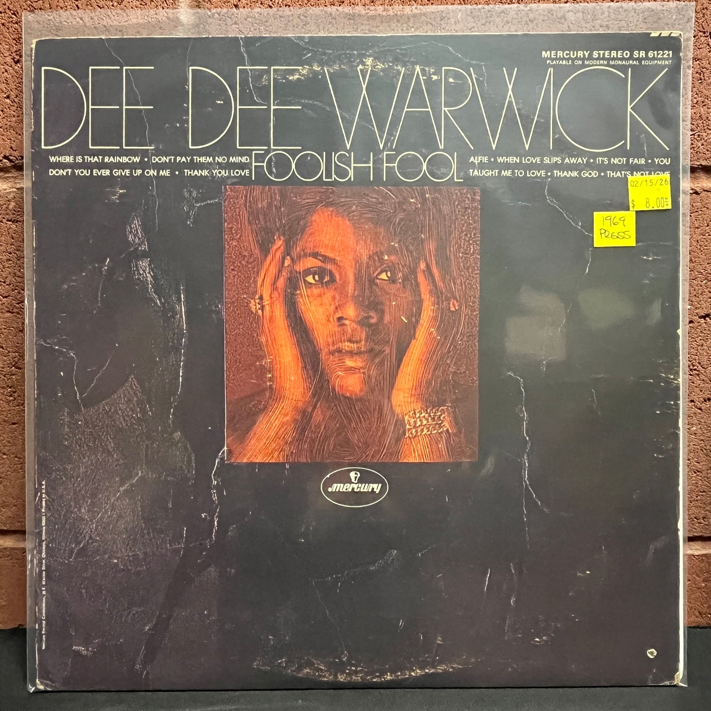 Used Vinyl: Dee Dee Warwick "Foolish Fool" LP (1969 Press)