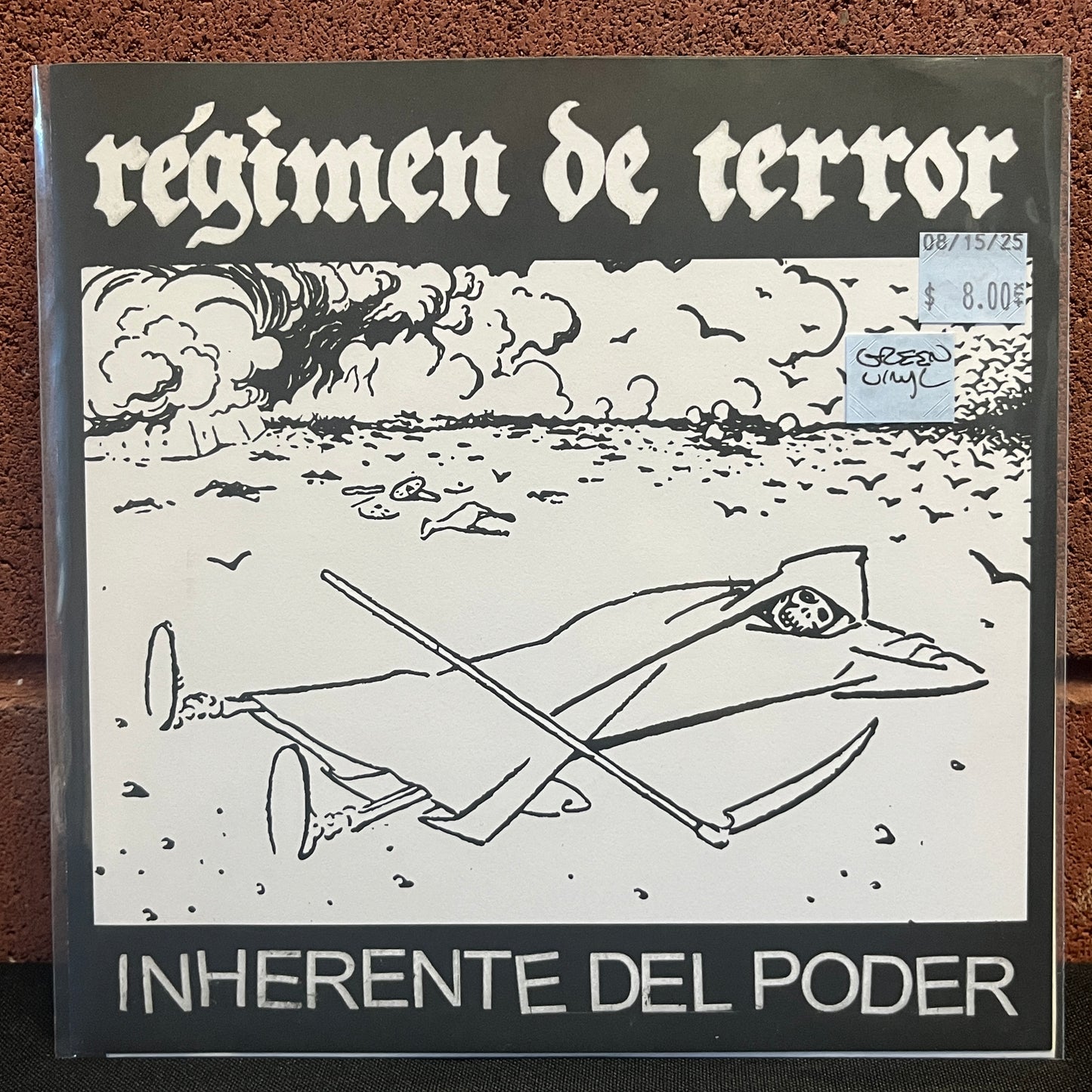 Used Vinyl: Regimen De Terror "Inherente Del Poder" 7" (Green Vinyl)