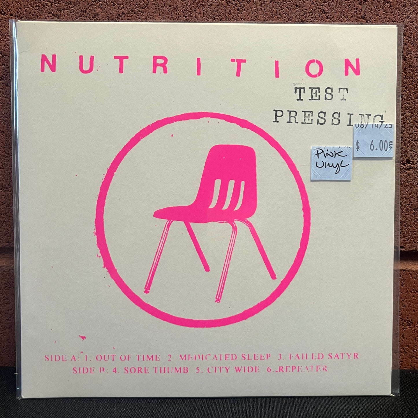 Used Vinyl: Nutrition "No" 7" (Pink Vinyl - Test Press)