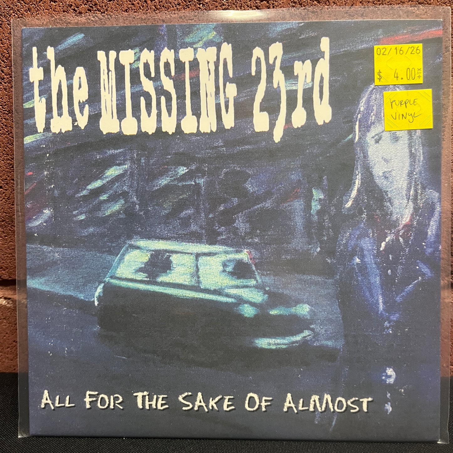 Used Vinyl: Missing 23rd "All For The Sake Of Almost" 7" (Purple vinyl)