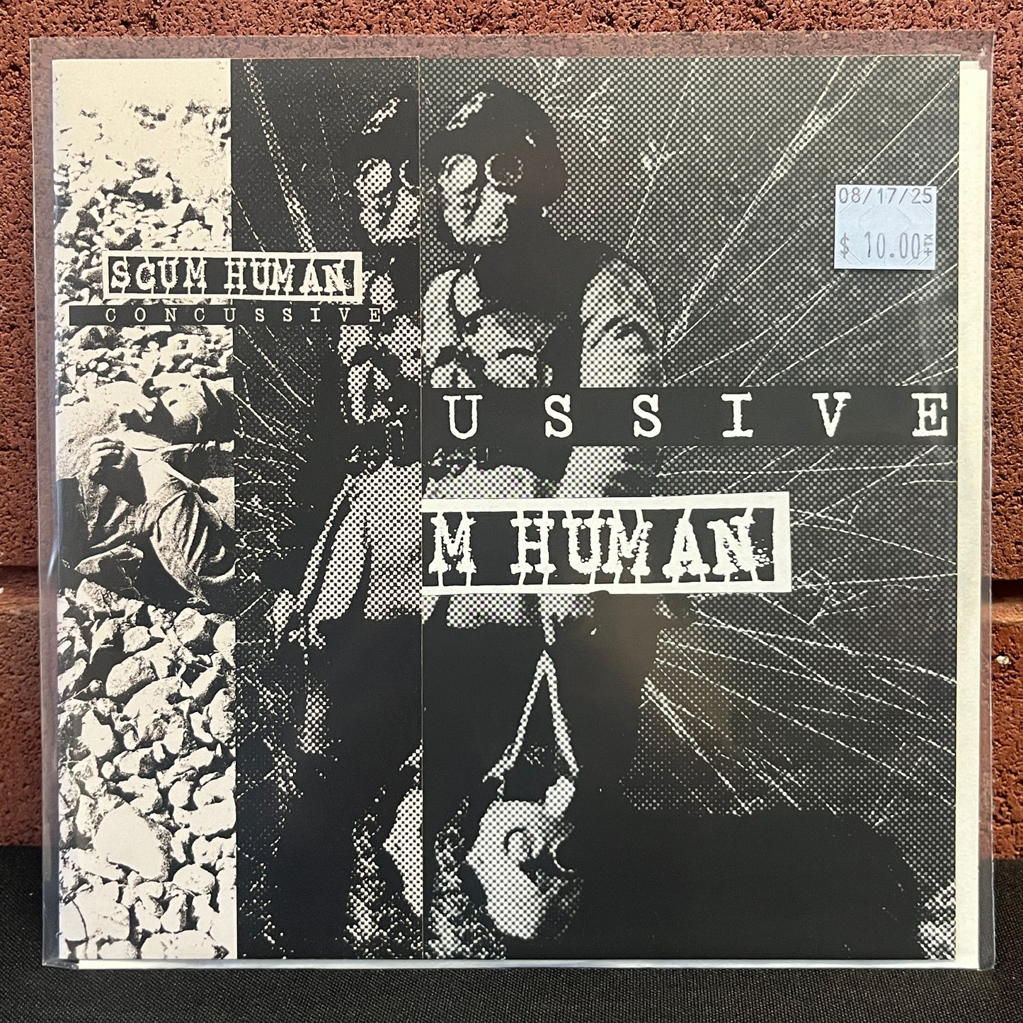 Used Vinyl: Concussive / Scum Human "Split" 7" (Ltd. Edition - Numbered)