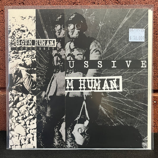 Used Vinyl: Concussive / Scum Human "Split" 7" (Ltd. Edition - Numbered)