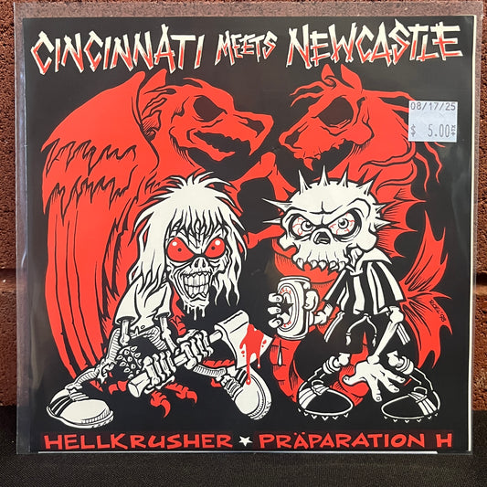 Used Vinyl: Hellkrusher / Praparation H "Cincinnati Meets Newcastle" 7"