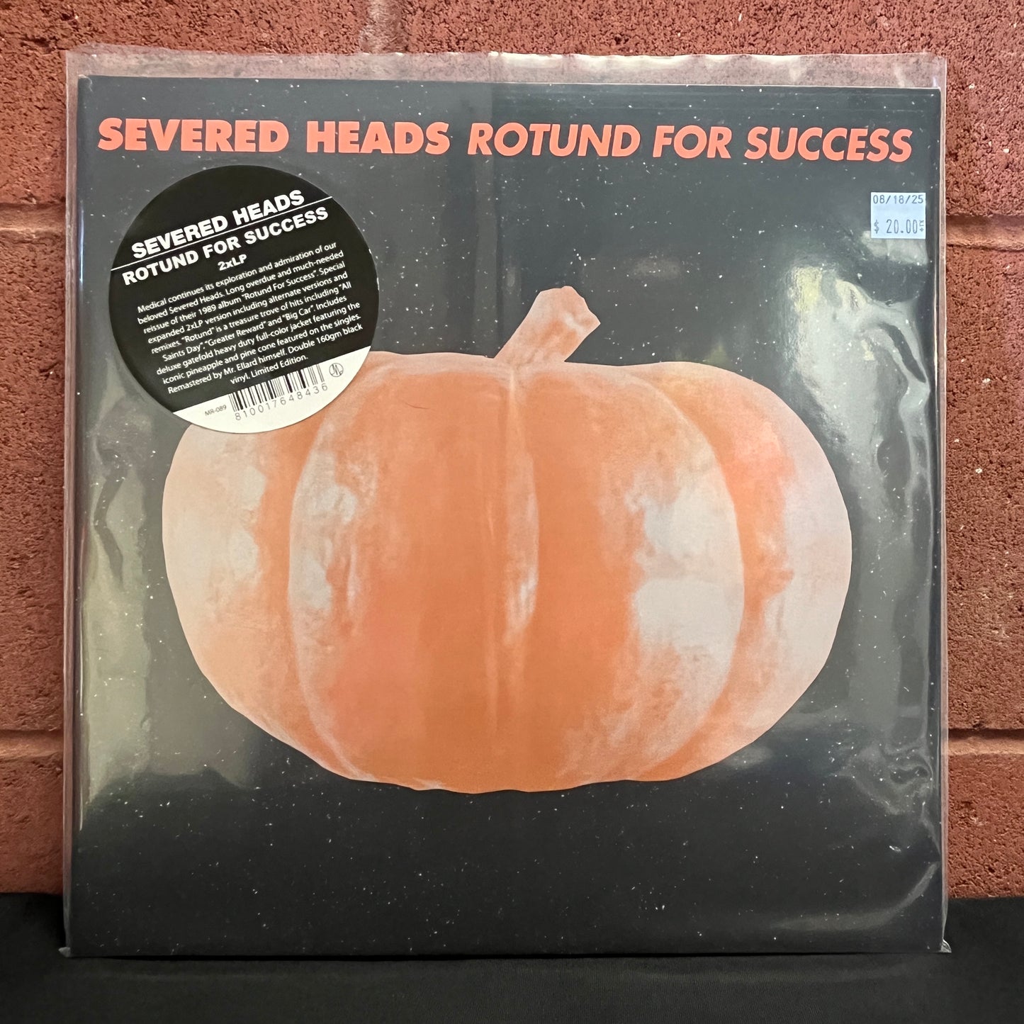 Used Vinyl: Severed Heads "Rotund For Success" 2xLP
