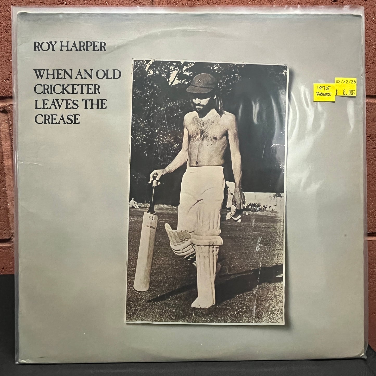Used Vinyl: Roy Harper "When An Old Cricketer Leaves The Crease" LP (1975 Press)