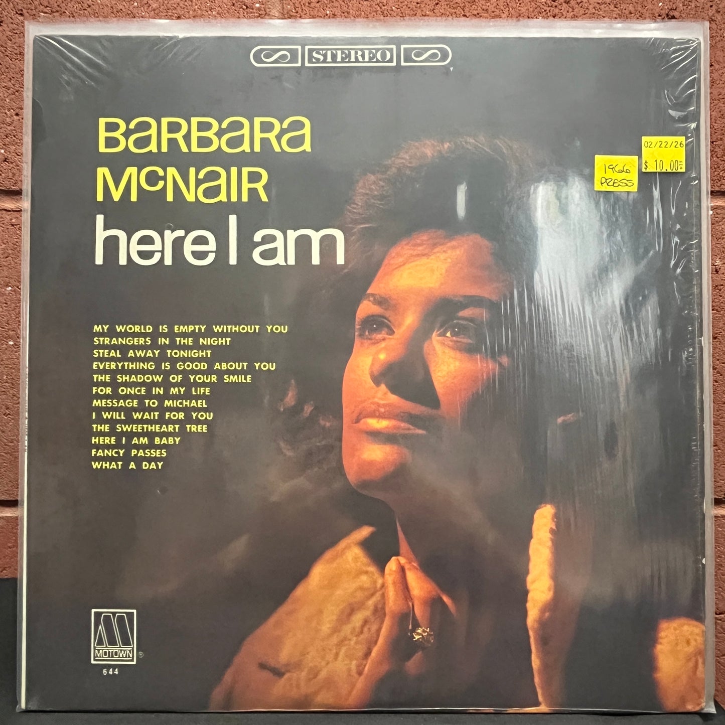 Used Vinyl: Barbara McNair "Here I Am" LP (1966 Mono Press)
