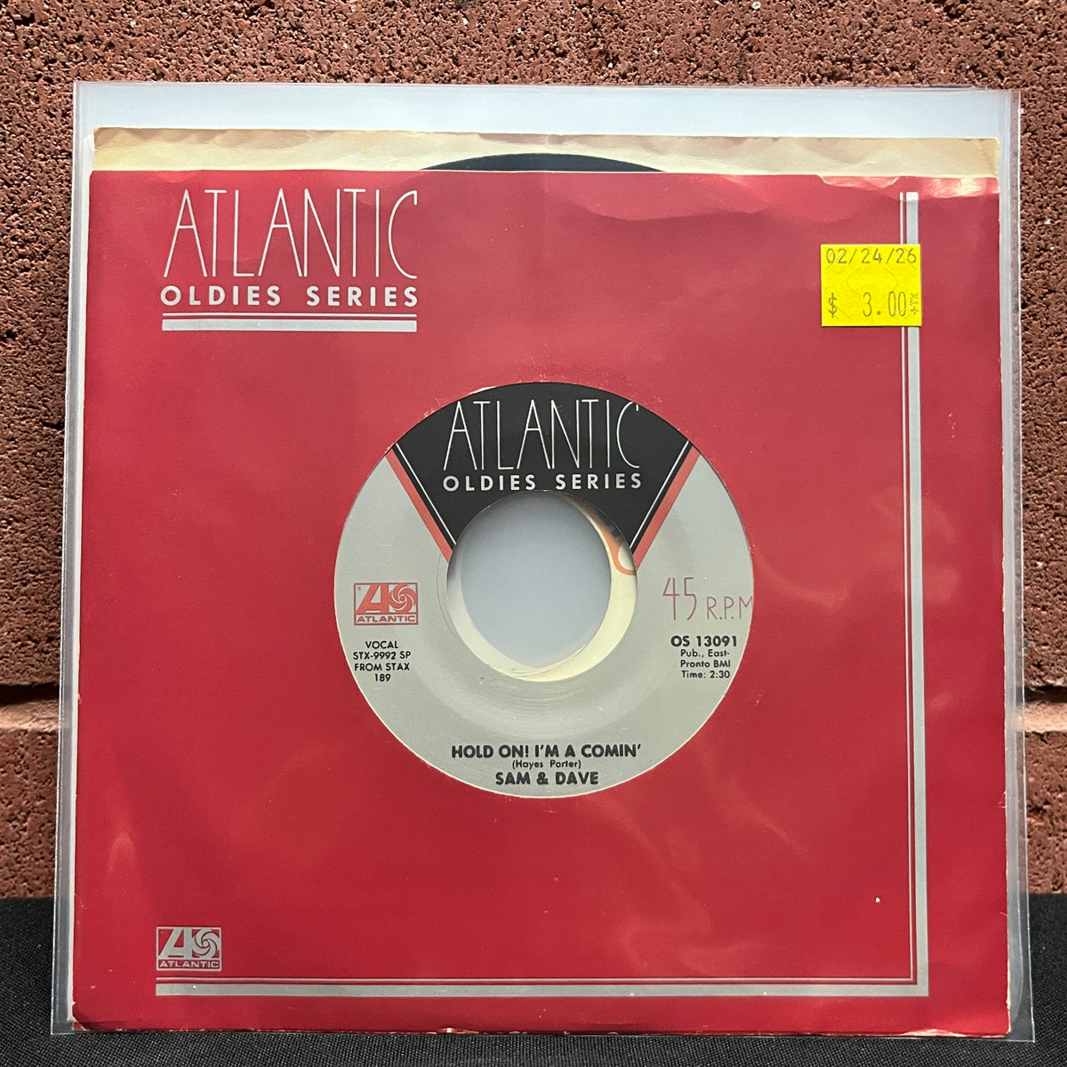 Used Vinyl: Sam and Dave "Hold On I'm A Comin' / I Thank You" 7"