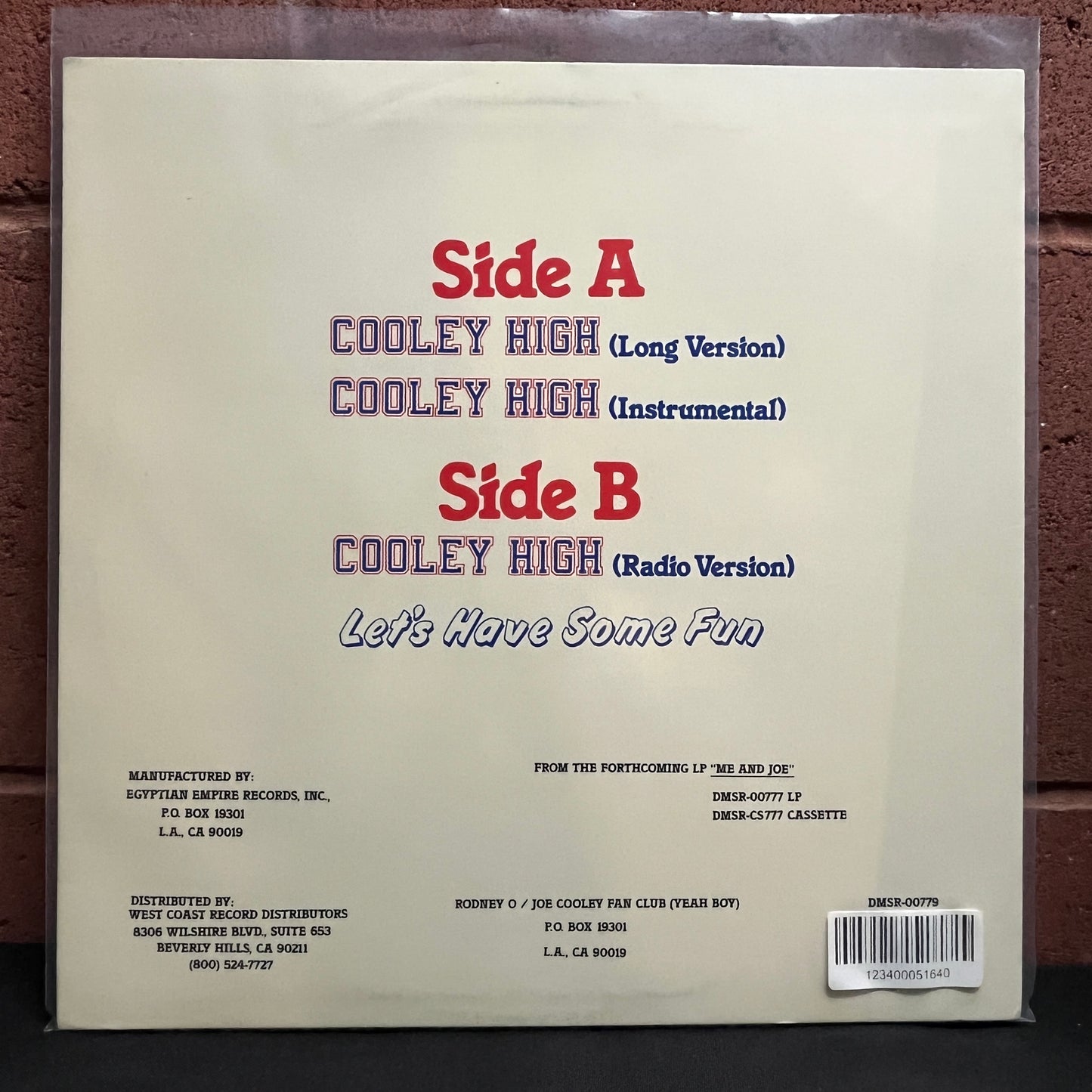 Used Vinyl: Rodney O & Joe Cooley "Cooley High" 12"
