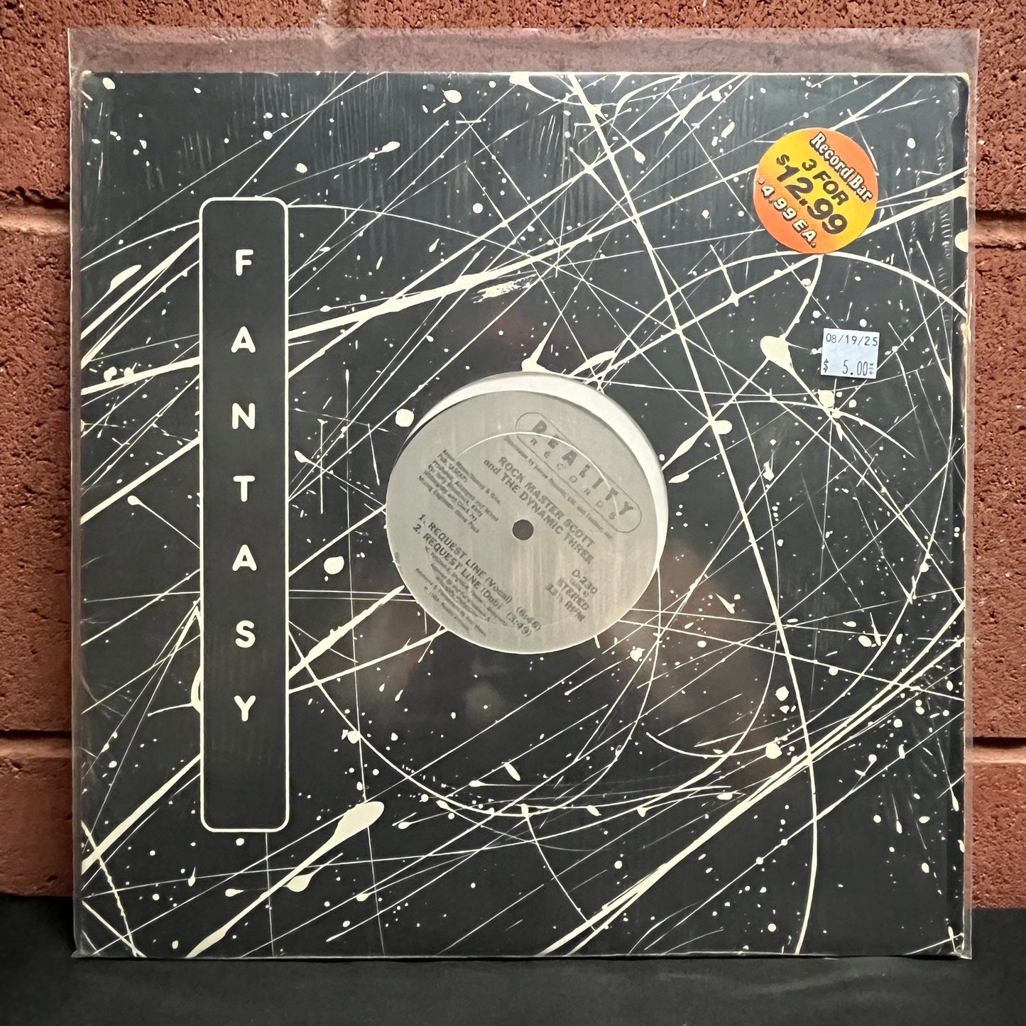 Used Vinyl: Rock Master Scott And The Dynamic Three "Request Line / The Roof Is On Fire" 12"