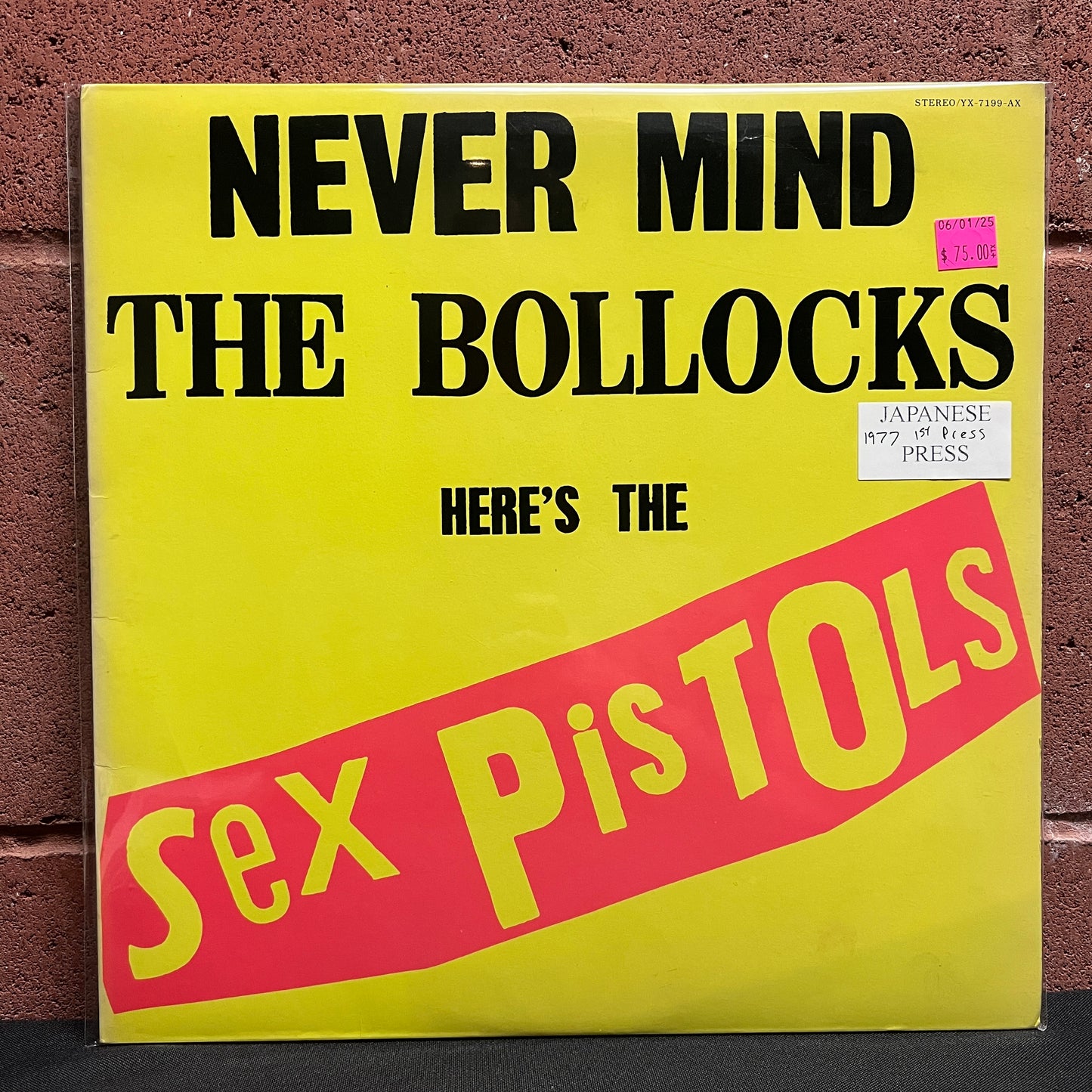Used Vinyl: Sex Pistols "Never Mind The Bollocks" LP (1977 First Japanese Press)