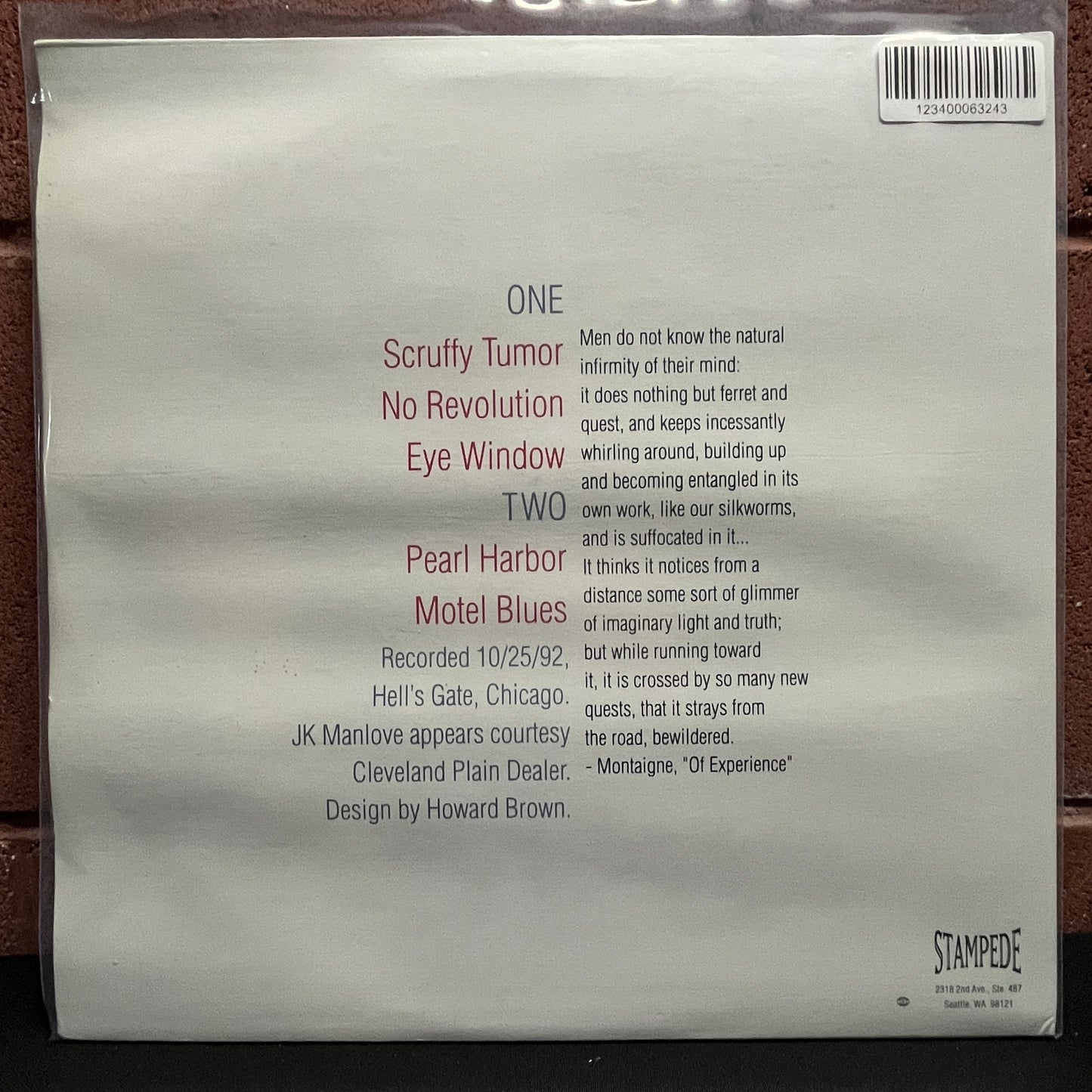 Used Vinyl: Silkworm "His Absense Is A Blessing" 12" (1993 Press)