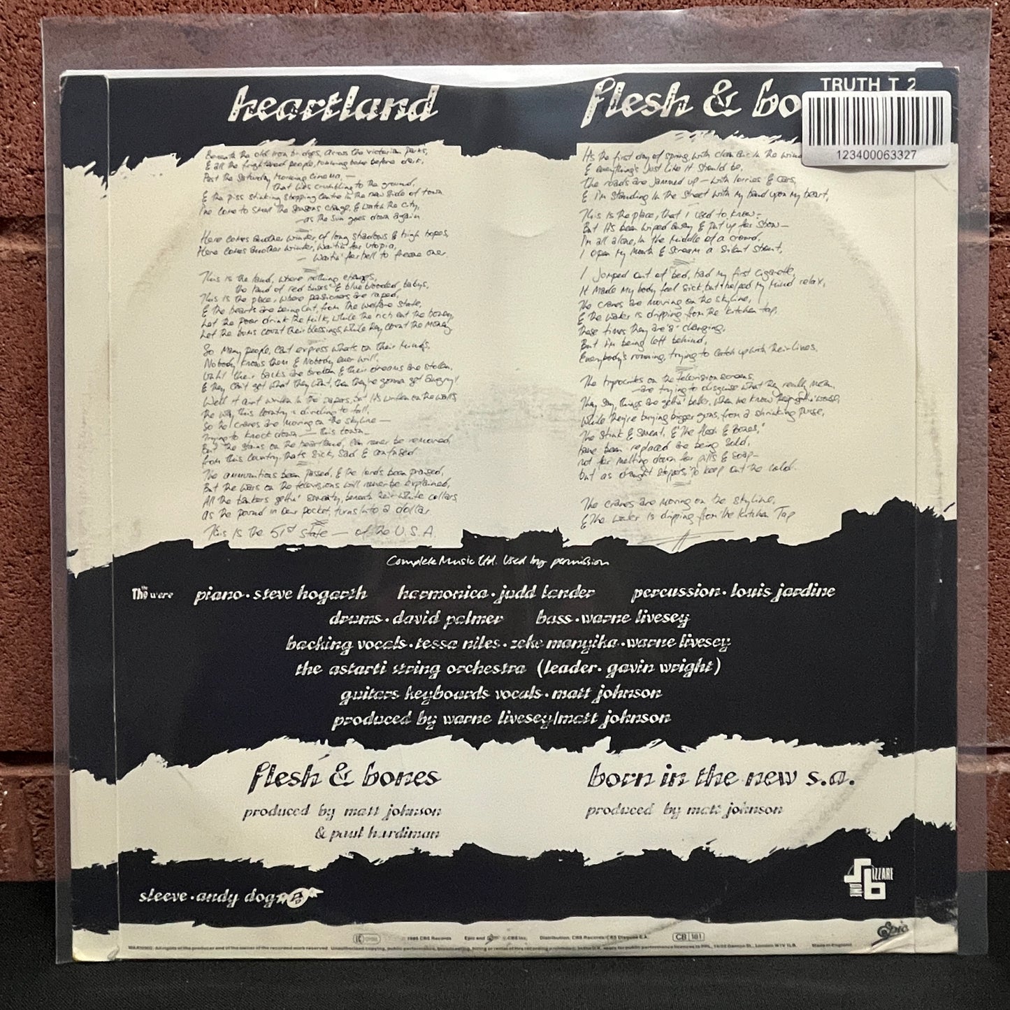 Used Vinyl: The The ‎"Heartland" 12" (1986 UK Press)