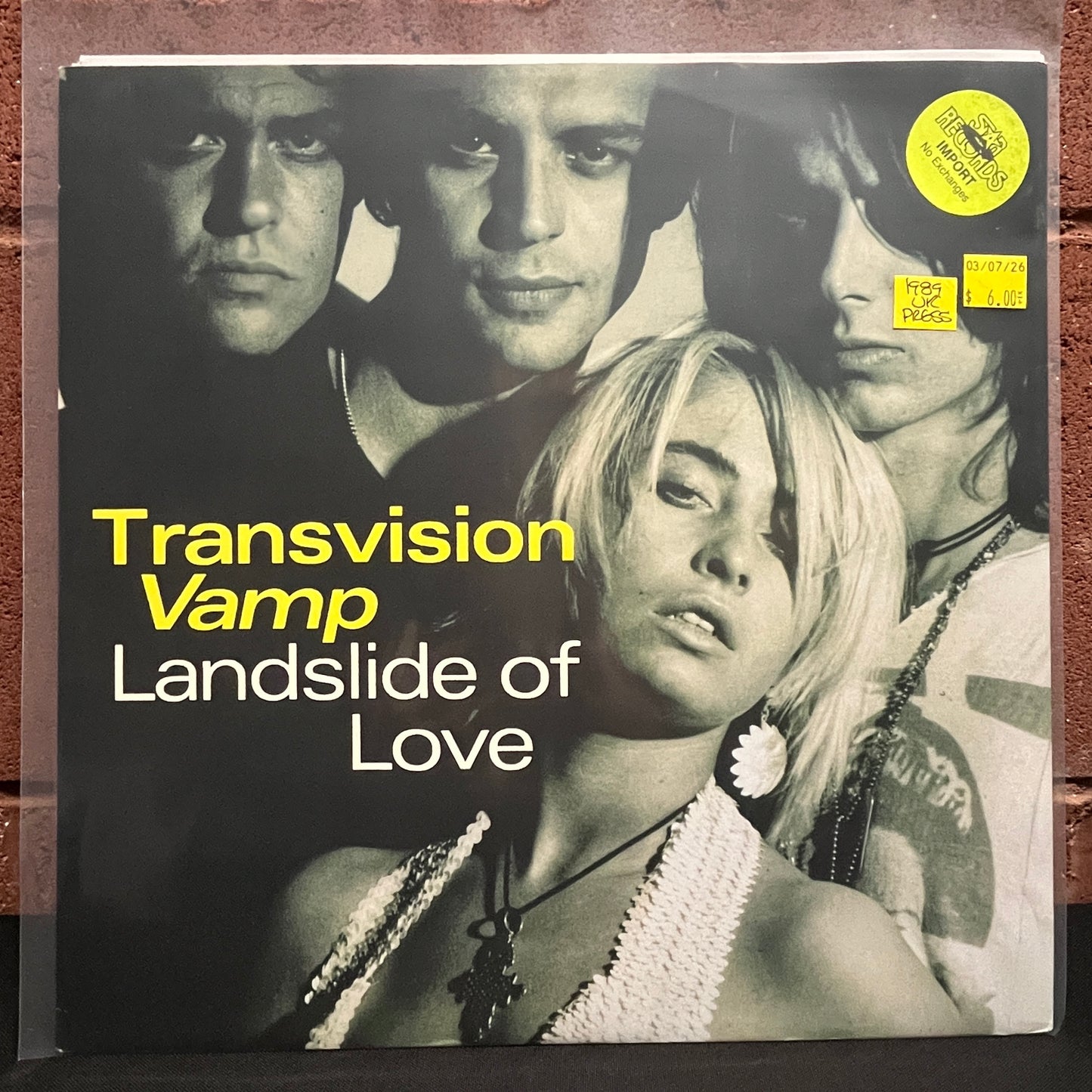 Used Vinyl: Transvision Vamp ‎"Landslide Of Love" 12" (1989 UK Press)
