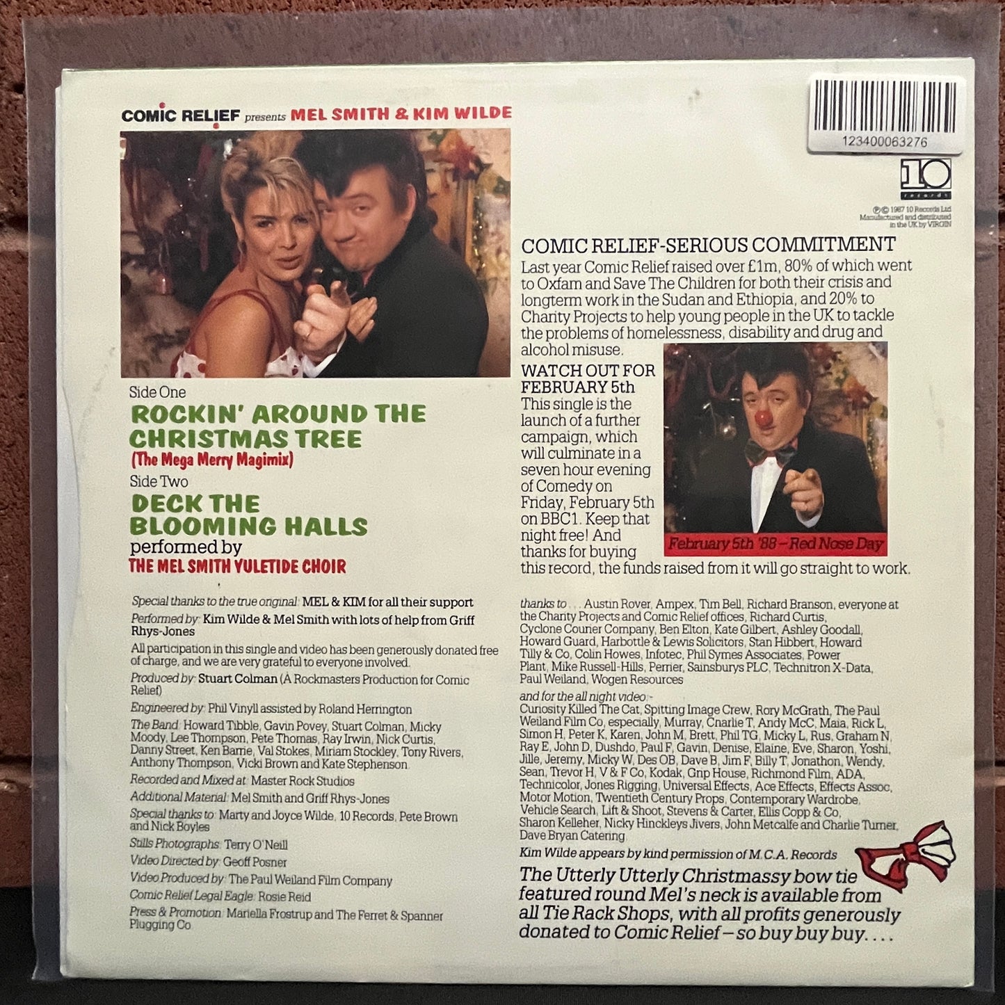 Used Vinyl: Kim Wilde "‎Mel & Kim ‎– Rockin' Around The Christmas Tree" 12" (1987 UK Press)