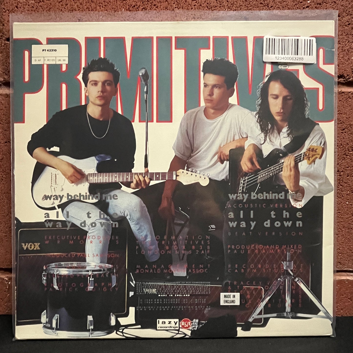 Used Vinyl: The Primitives ‎"Way Behind Me" 12" (1988 UK Press)