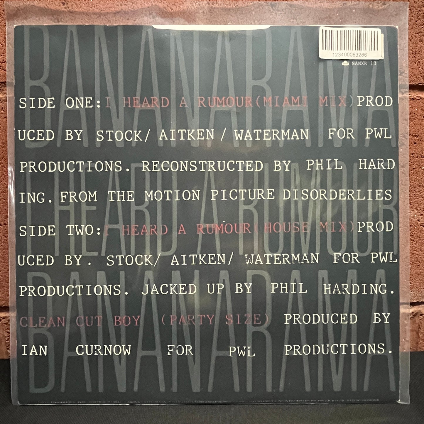 Used Vinyl: Bananarama "I Heard A Rumour (Miami Mix)" 12" (1987 UK Press)