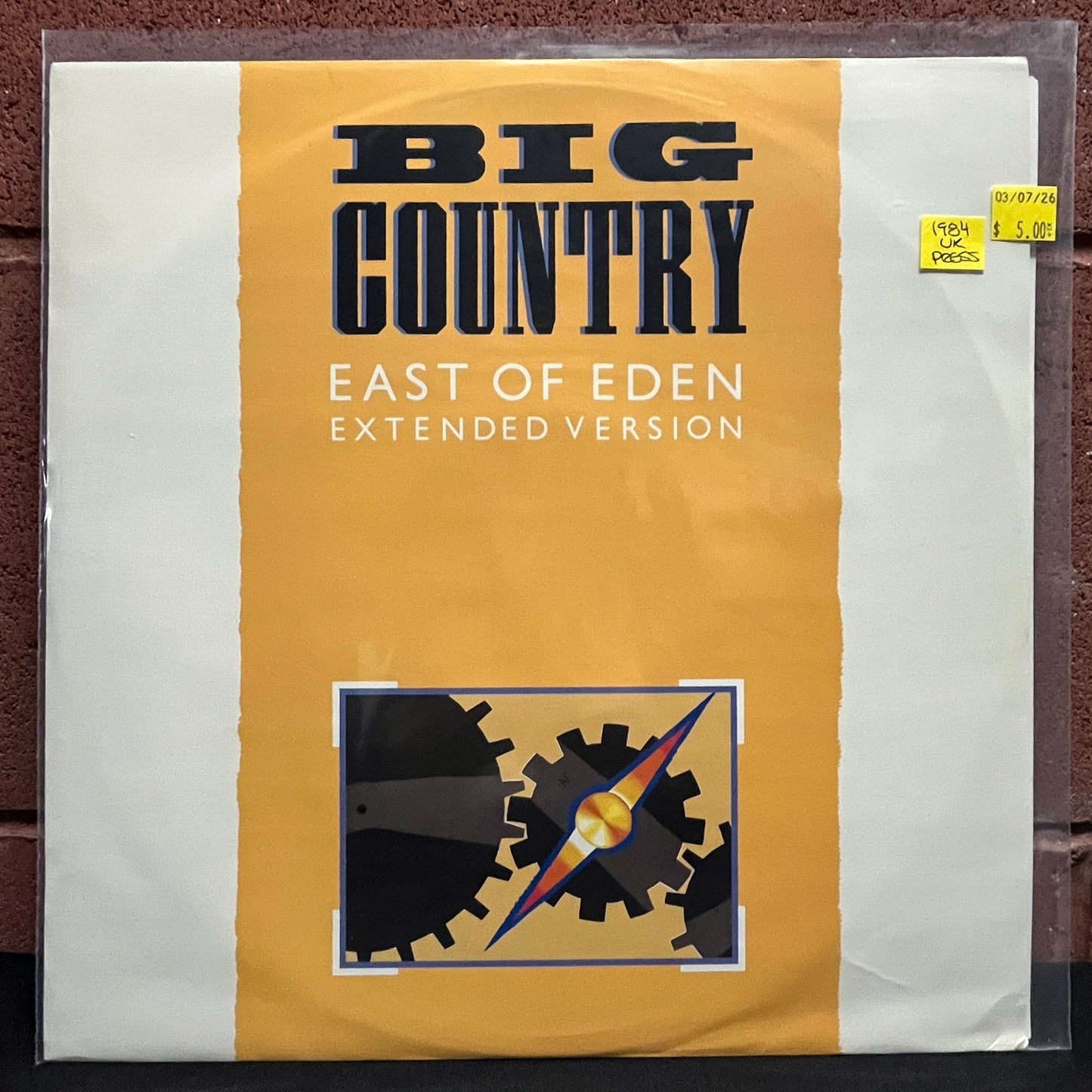 Used Vinyl: Big Country "East Of Eden (Extended Version)" 12" (1984 UK Press)