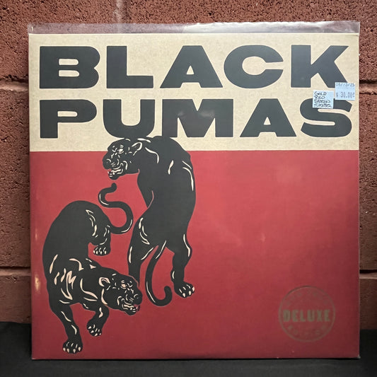 Used Vinyl: Black Pumas "S/T" 2xLP (Deluxe Edition - Gold, Red & Green Swirl Vinyl)