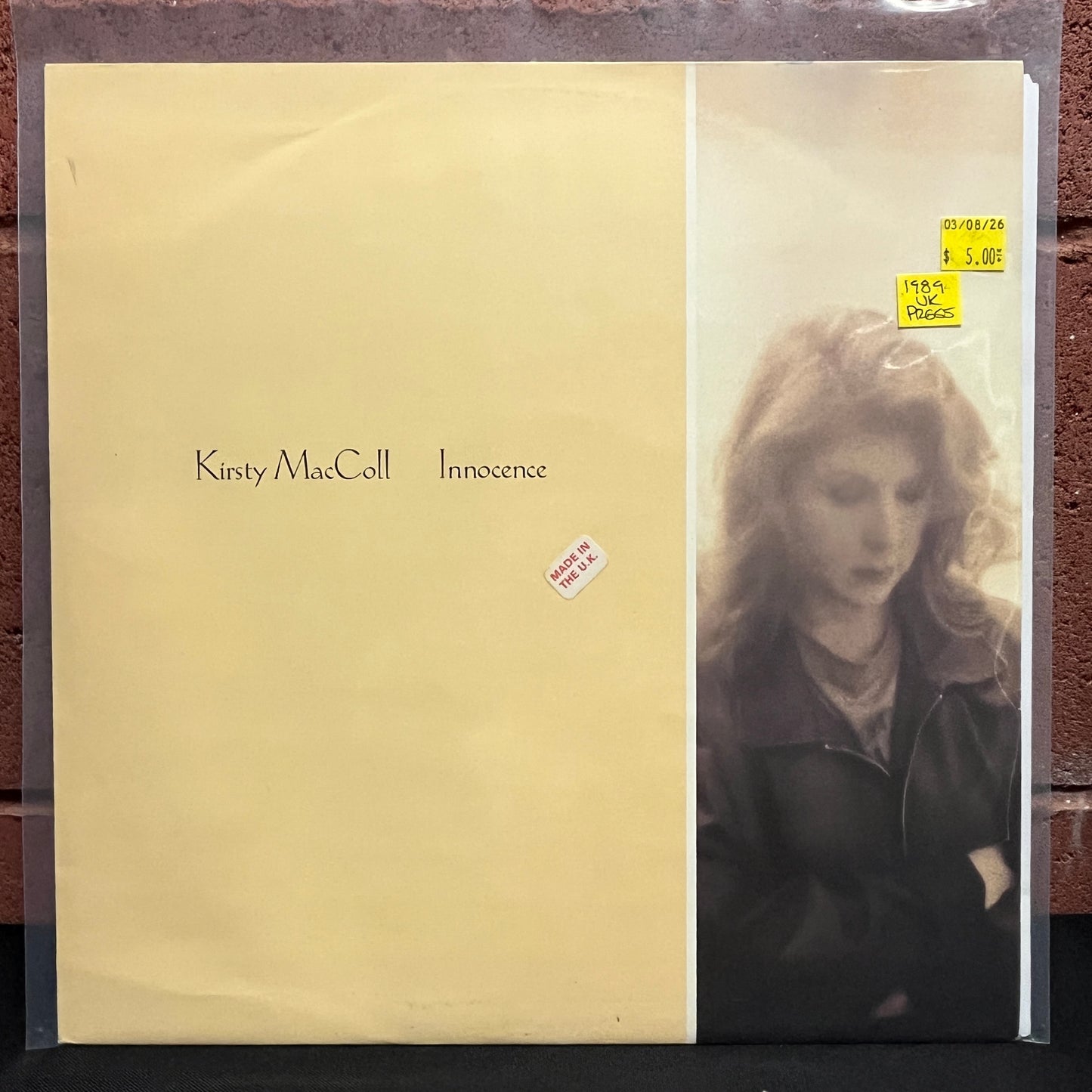 Used Vinyl: Kirsty MacColl ‎"Innocence" 12" (1989 UK Press)