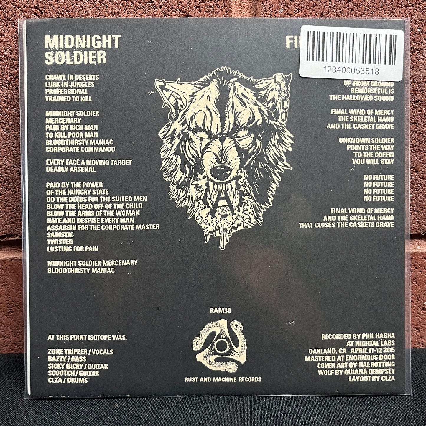 Used Vinyl: Isotope "Final Soldier" 7"