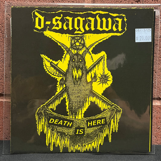 Used Vinyl: D-Sagawa "Death Is Near" 7" Flexi (Yellow Sleeve)