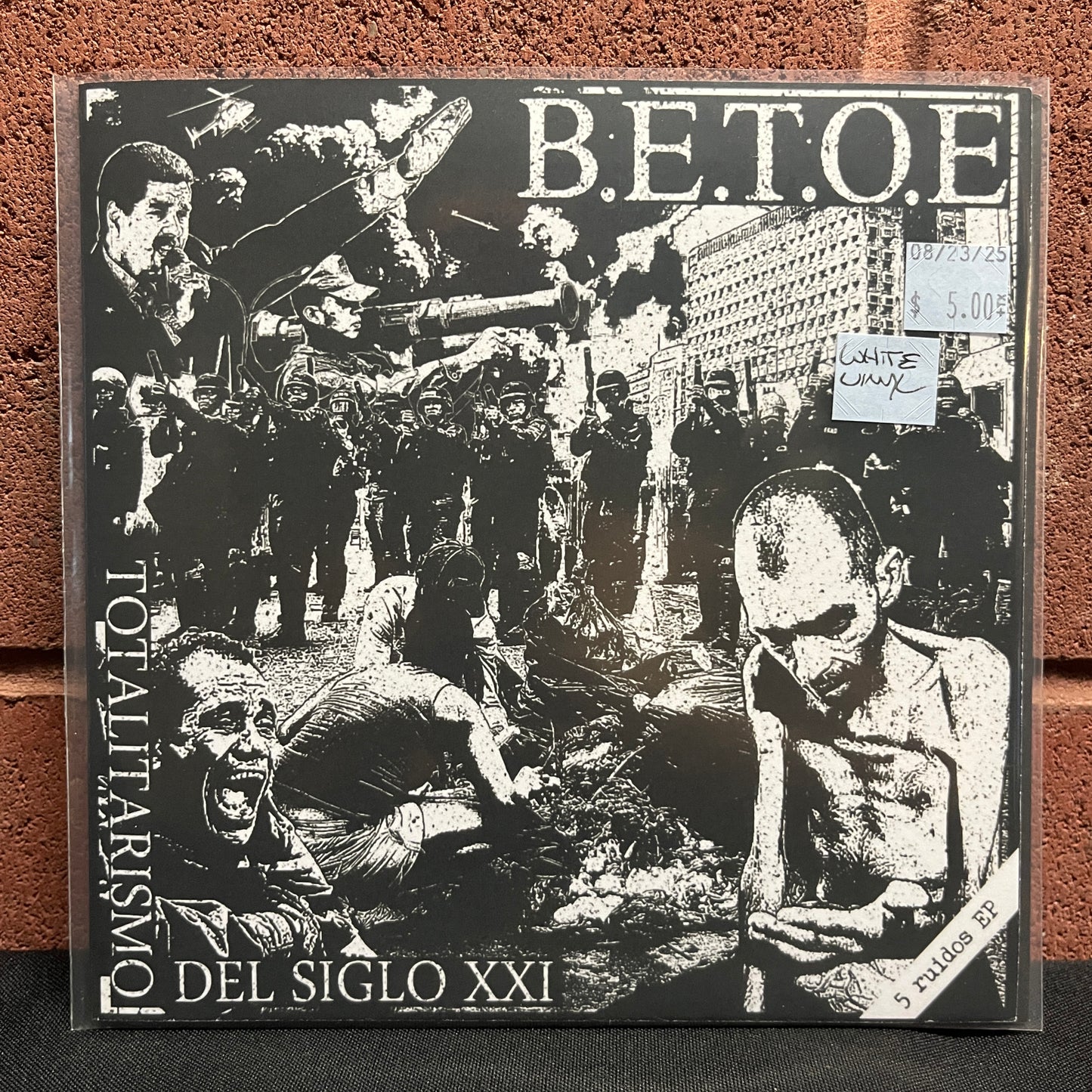 Used Vinyl: B.E.T.O.E. "Totalitarismo Del Siglo XXI" 7" (White Vinyl)