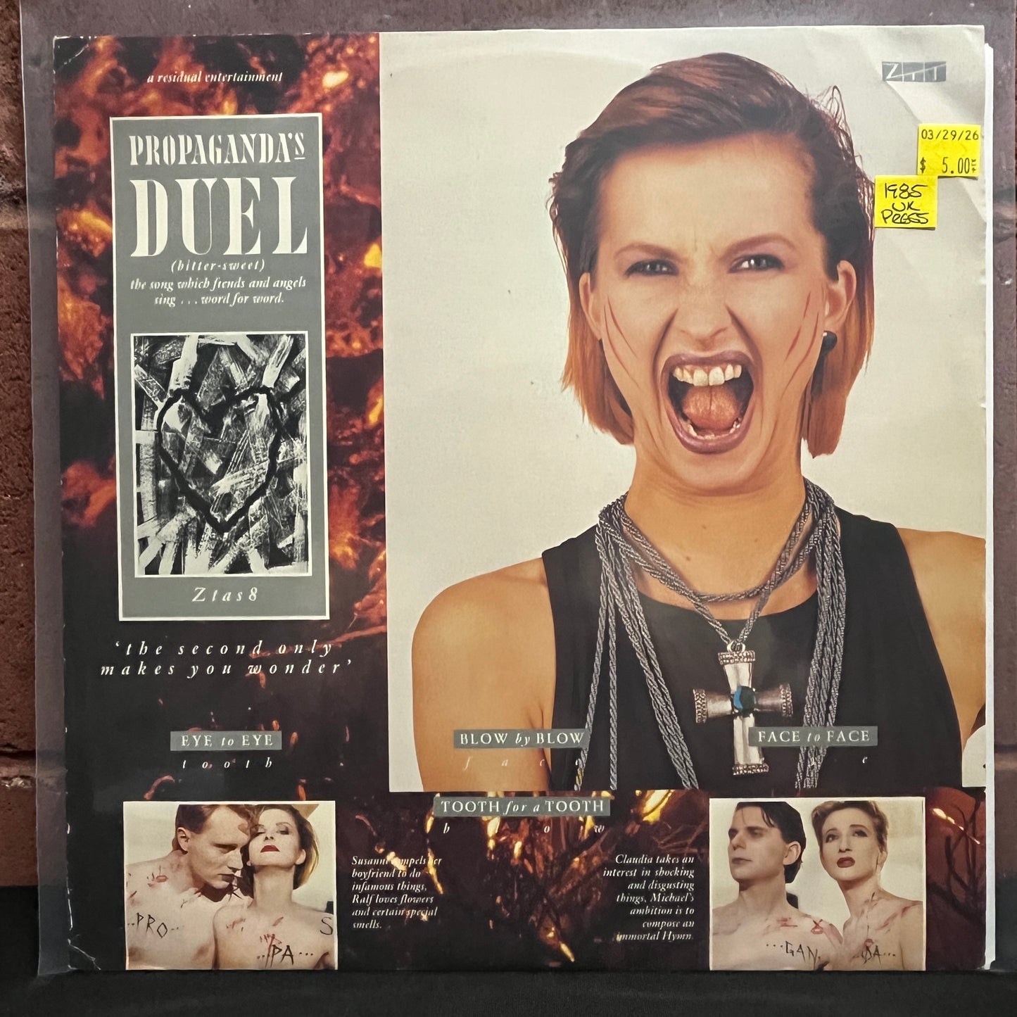 Used Vinyl: Propaganda "Duel" 12" (1985 UK Press)