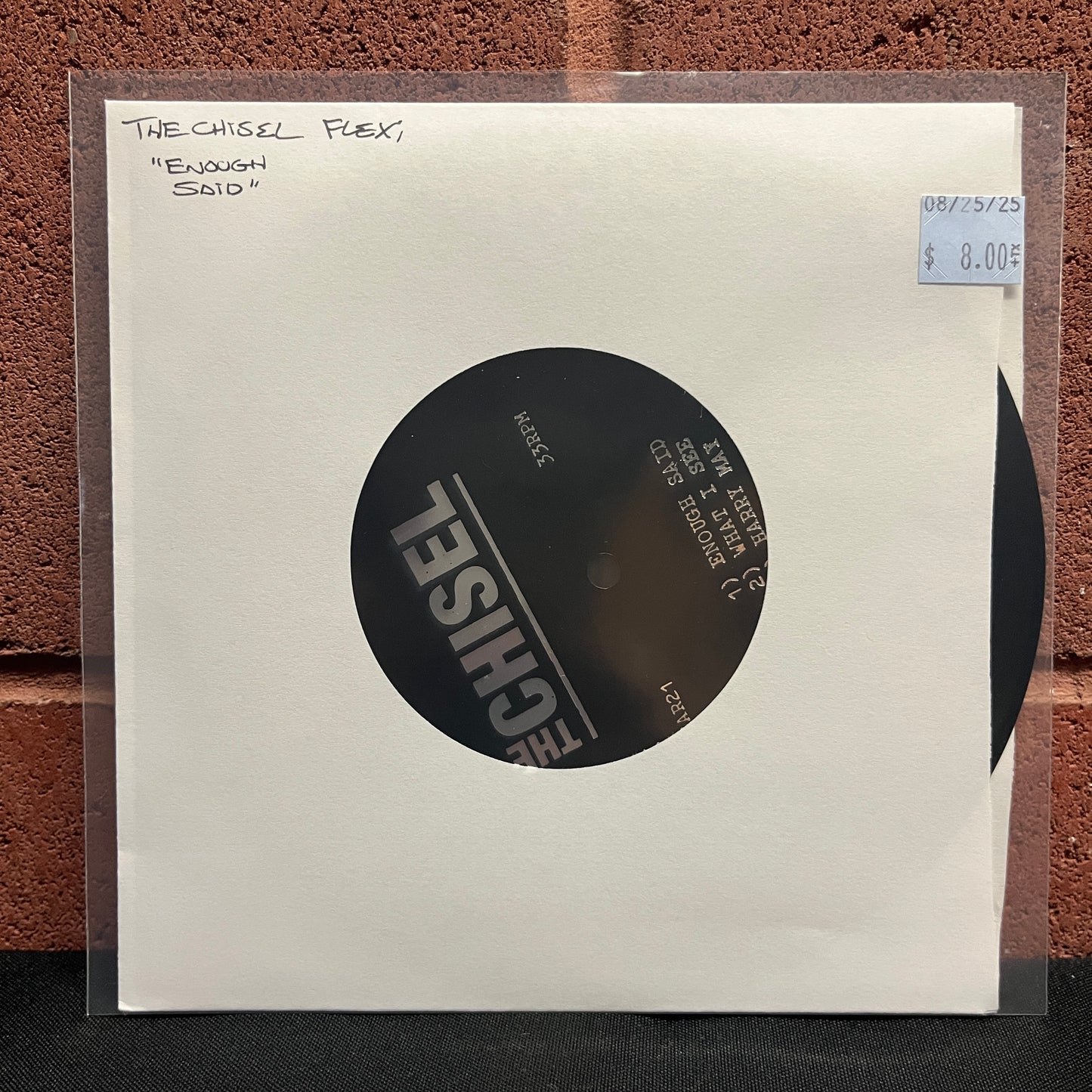 Used Vinyl: The Chisel "Enough Said" 7" Flexi