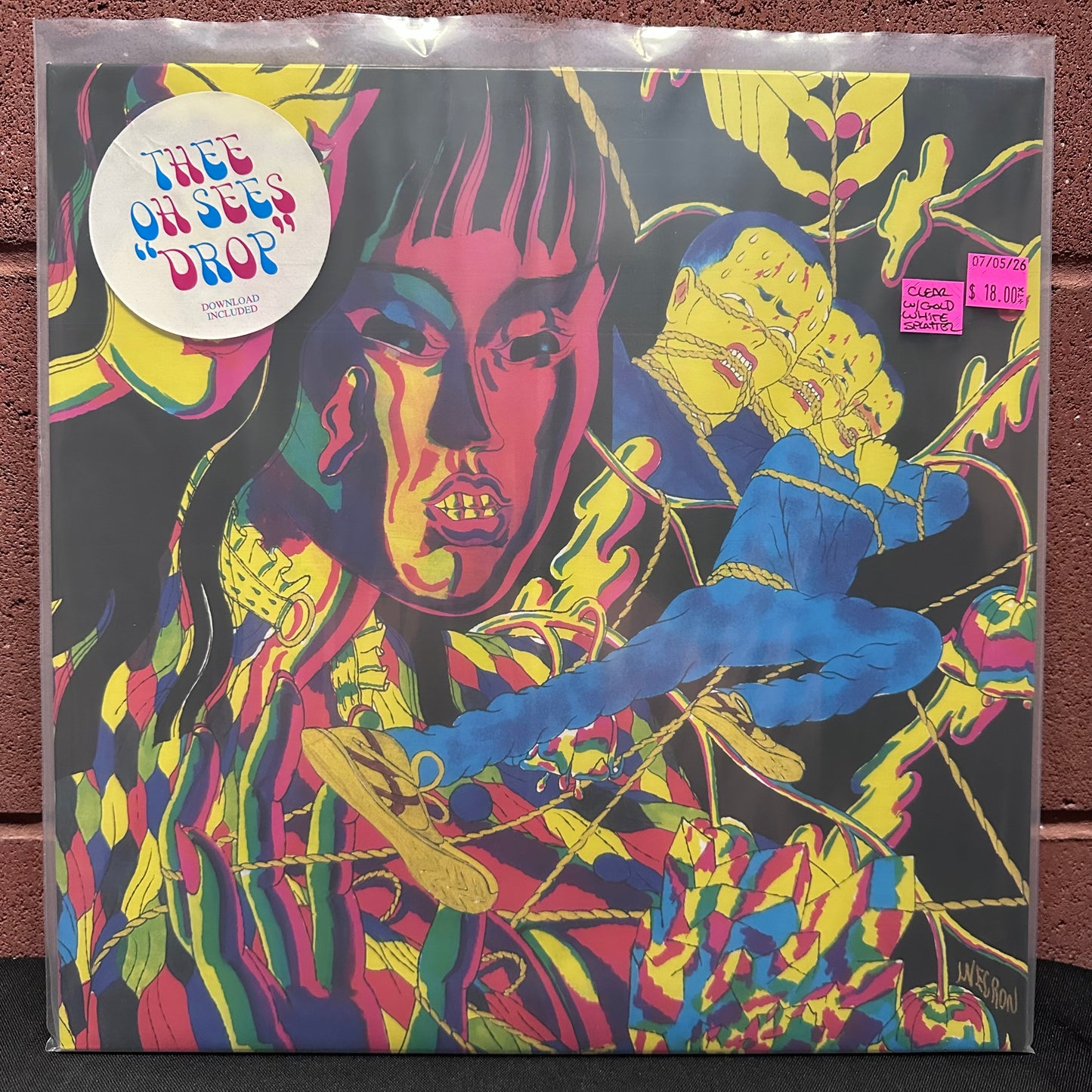 Used Vinyl: Thee Oh Sees ‎"Drop" LP (2017 Press - Clear w/White & Gold Splatter Vinyl)