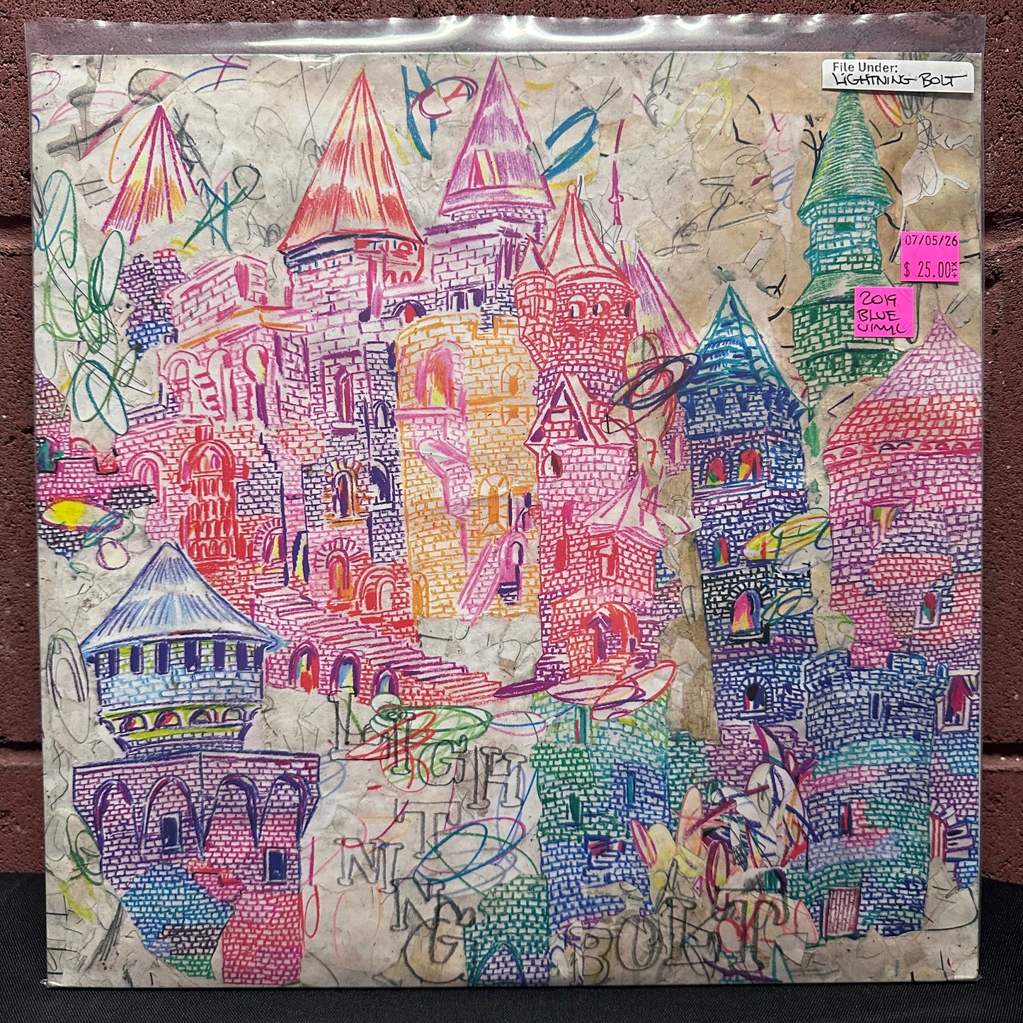 Used Vinyl: Lightning Bolt "Sonic Citadel" 2xLP (2019 Press - Blue Vinyl)
