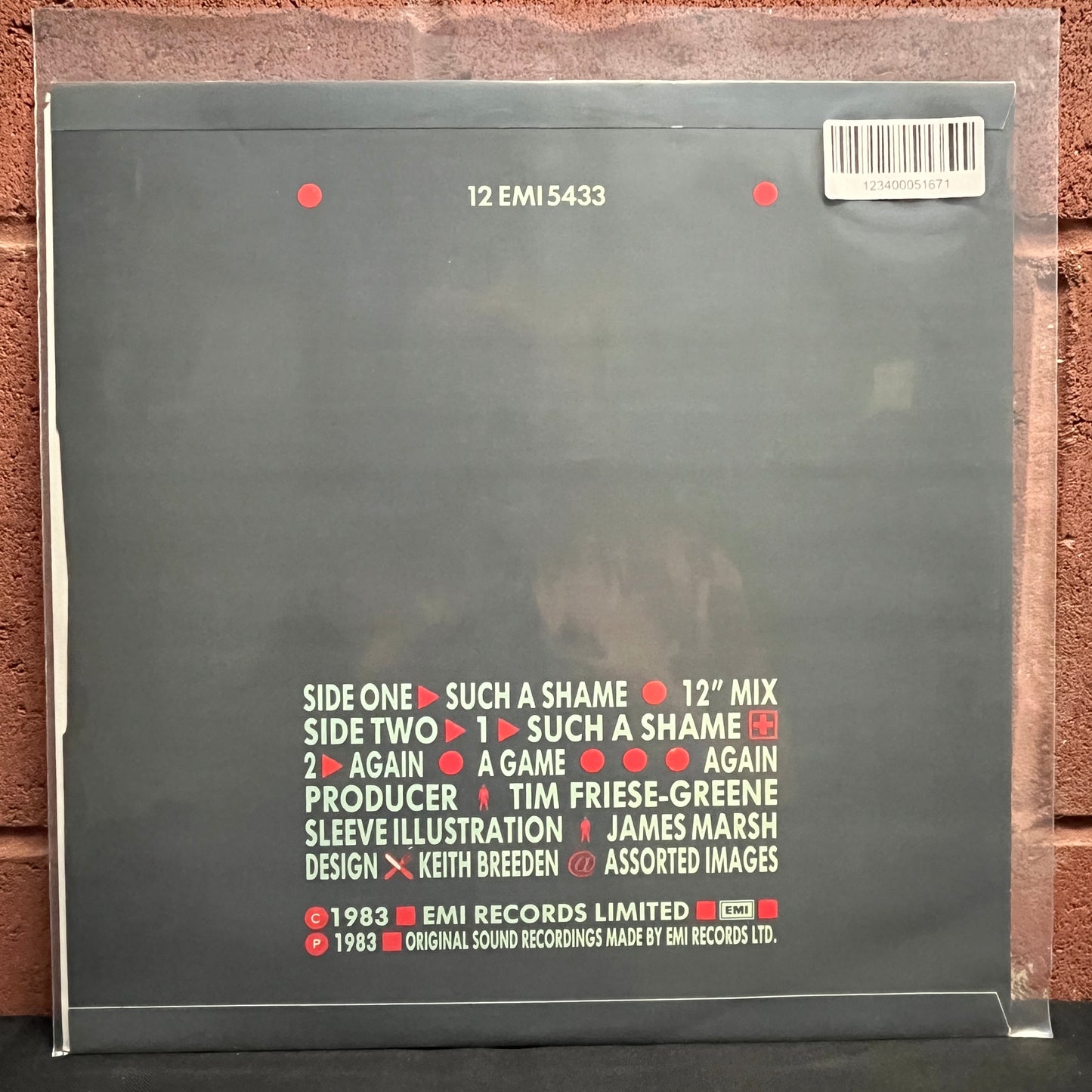 Used Vinyl: Talk Talk "Such A Shame" 12"