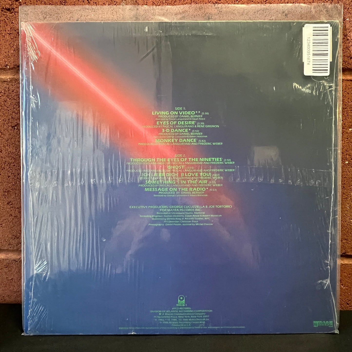 Used Vinyl: Trans-X "Living On Video" LP