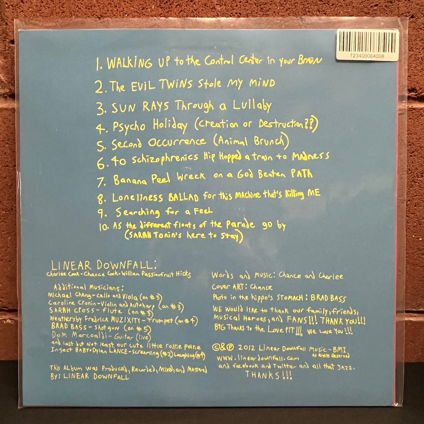 Used Vinyl: Linear Downfall "Fragmental Hippocampus" LP (2012 Press - Blue Vinyl)