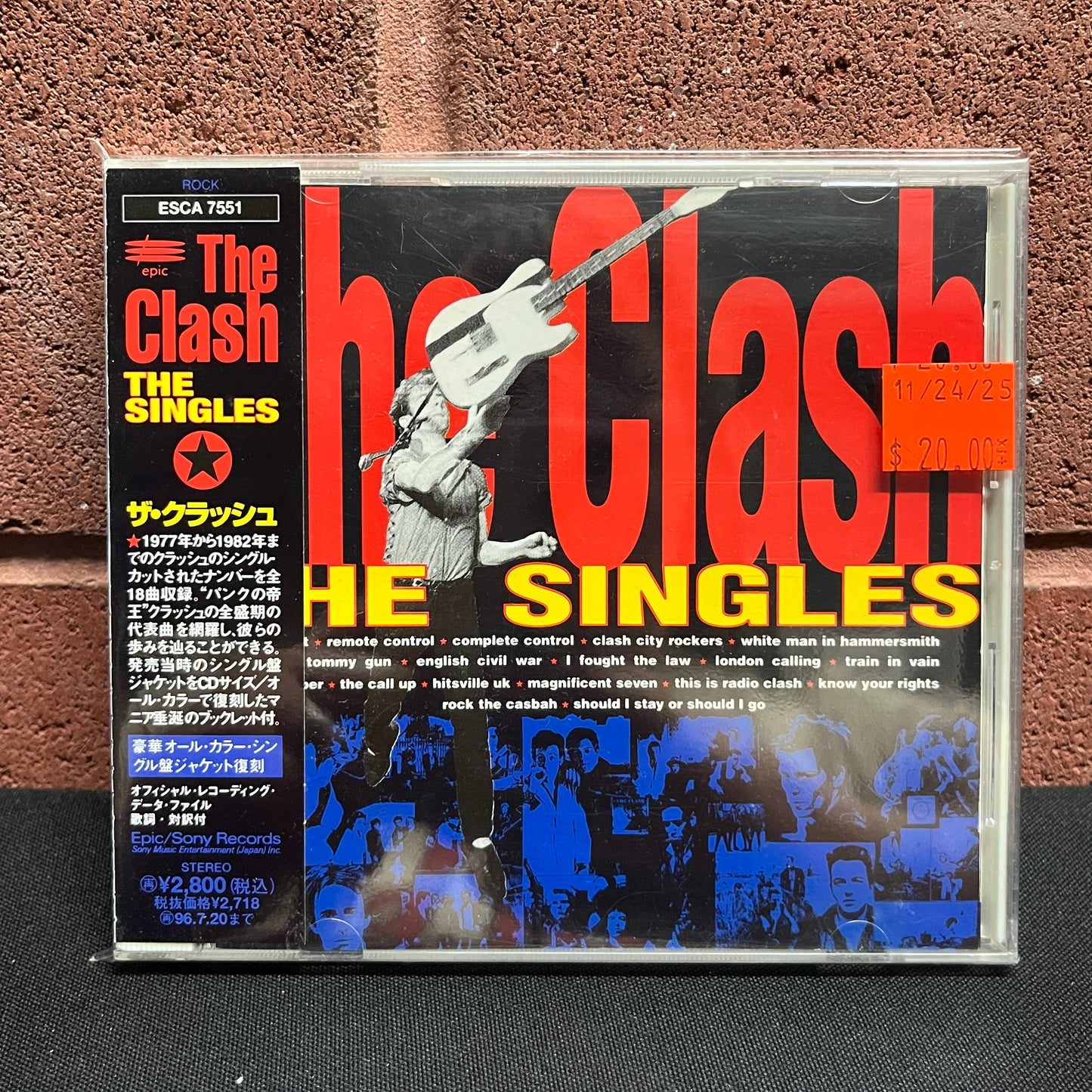 Used CD: The Clash "The Singles" CD (1994 Japanese Press)