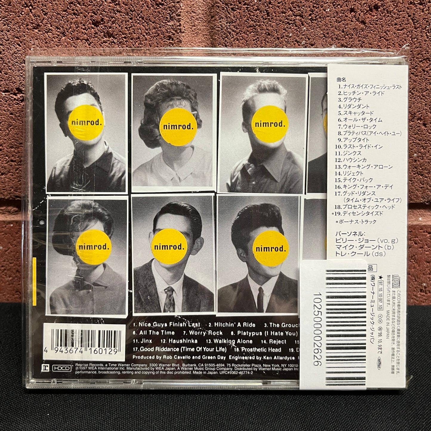 Used CD: Green Day "Nimrod." CD (1997 Japanese Press w/ Bonus Track)